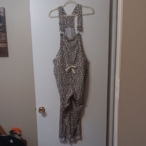 Leopard Print Overalls